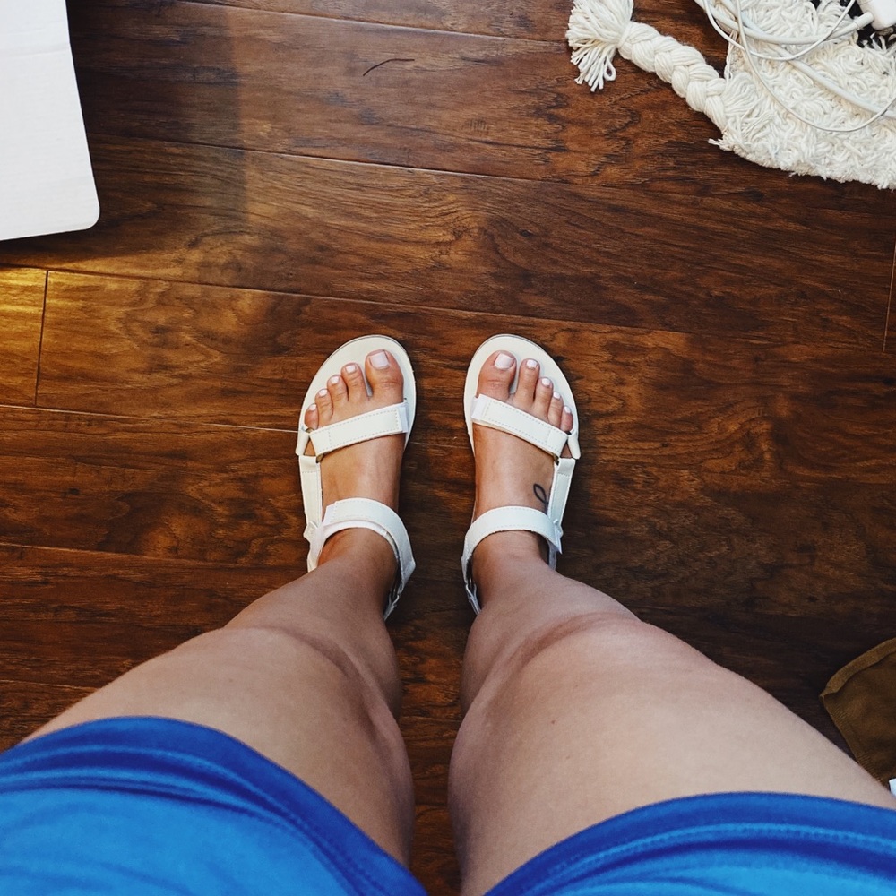 Teva Original Universal white leather sandal